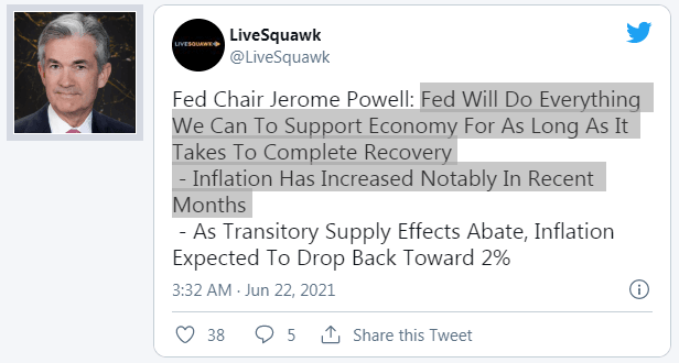 Powell: FED sẽ làm mọi thứ để có thể hỗ trợ nền kinh tế Mỹ phục hồi