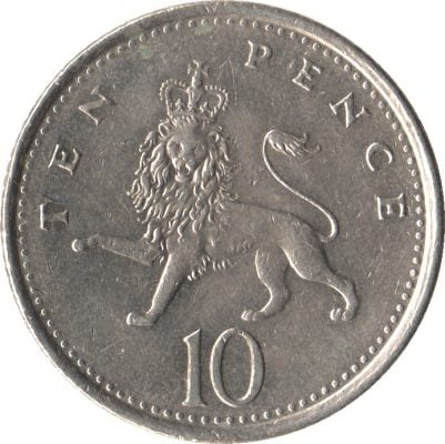đồng xu bảng anh 10 pence