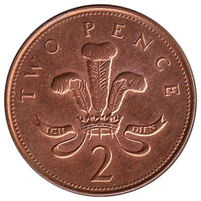 đồng xu bảng anh 2 pence