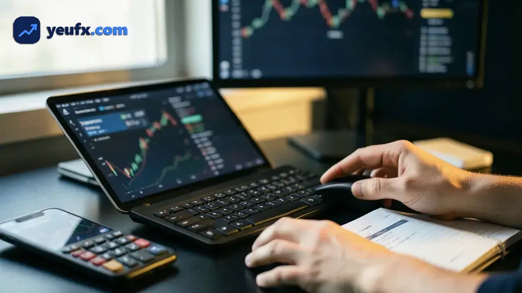 Quy trình đặt lệnh qua sàn forex