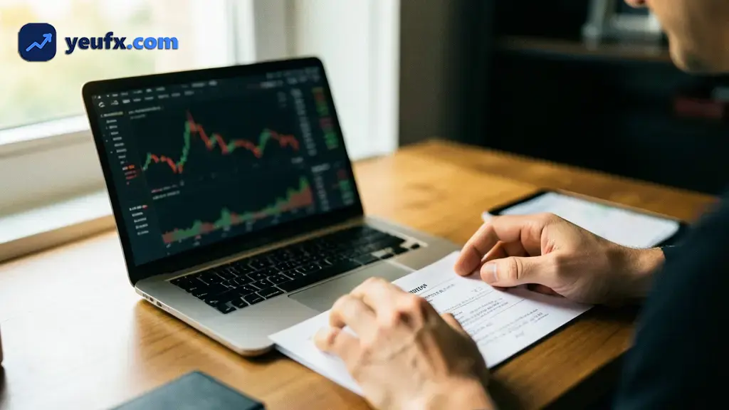 Giao diện phần mềm Forex Tester mô phỏng biểu đồ giá