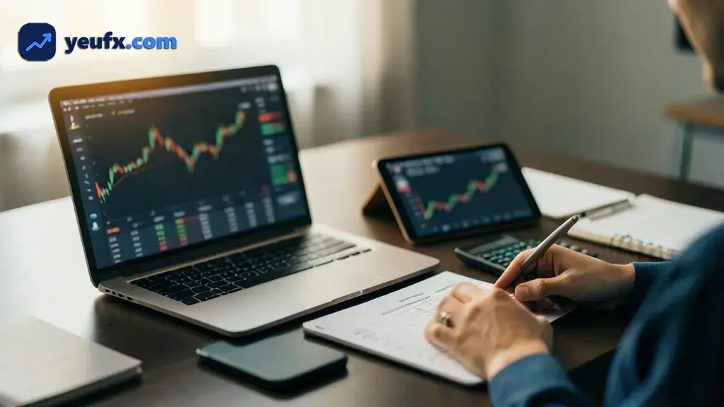 Biểu đồ giao dịch vàng XAUUSD cho người mới