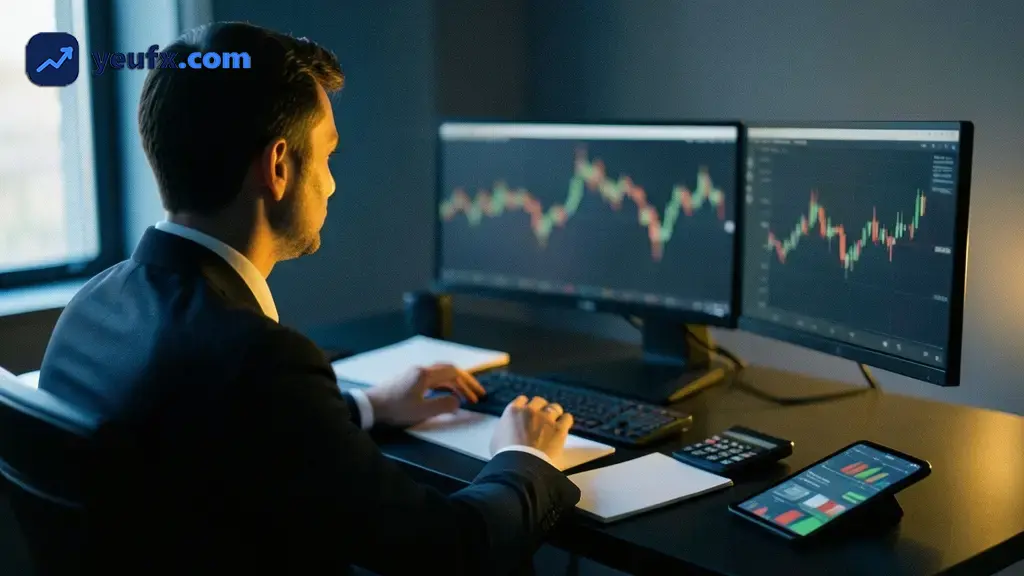 Biểu đồ phân tích biến động giá vàng theo USD mỗi ounce