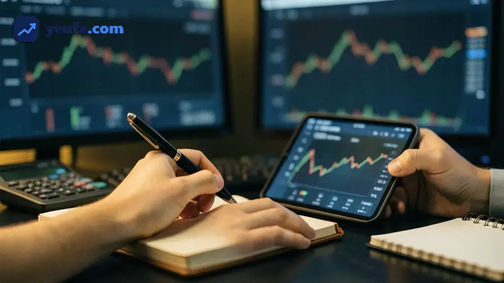 Minh họa tài khoản forex và giao dịch ngoại hối