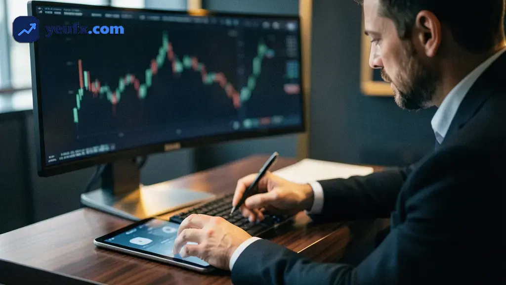 Thao tác đặt lệnh mua bán trên tài khoản Forex demo