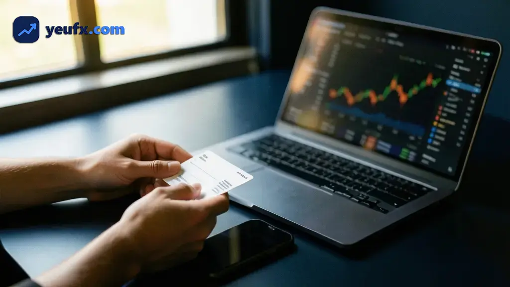 Biểu đồ giá và công cụ đặt lệnh trên WebTrader