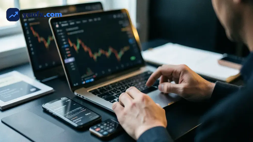 So sánh giao dịch trên trình duyệt và phần mềm máy tính