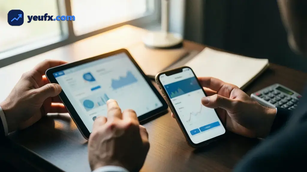 Giao diện biểu đồ giá trên nền tảng MetaTrader 4