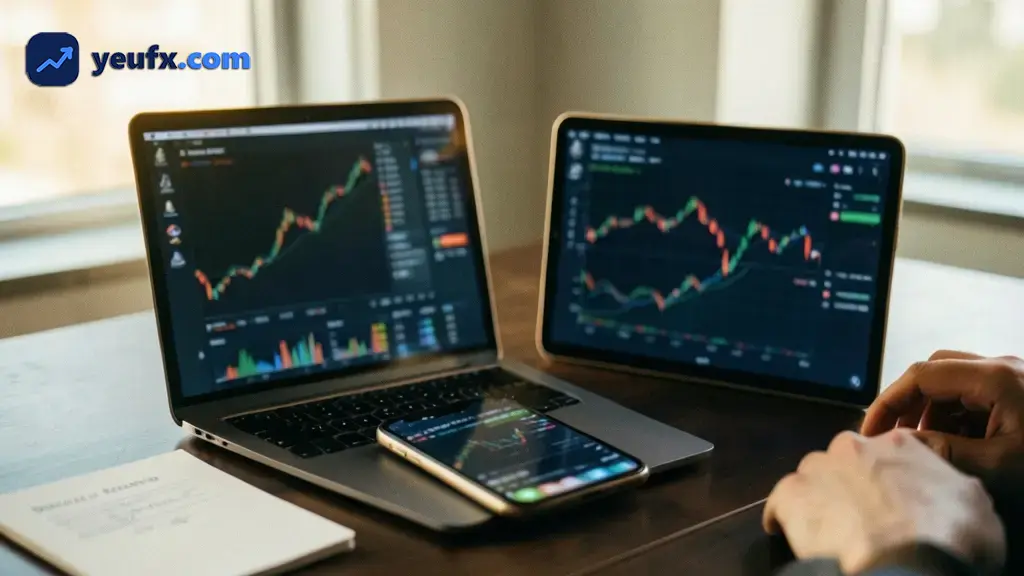 Màn hình đăng nhập tài khoản trên MetaTrader 4