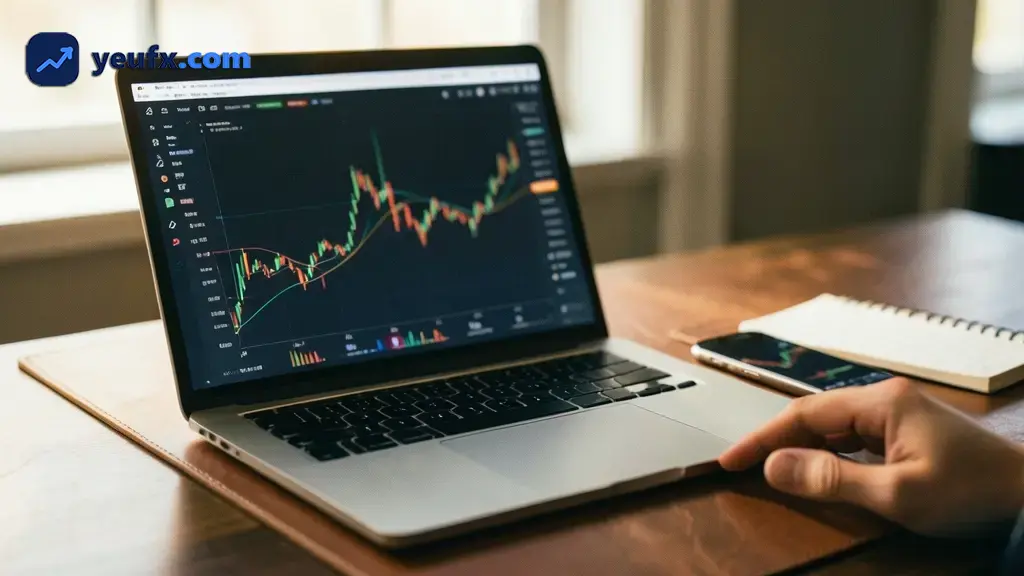 Cửa sổ đặt lệnh mua bán trên MetaTrader 5