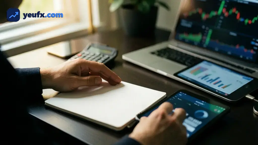 Trader quản trị rủi ro khi thị trường biến động