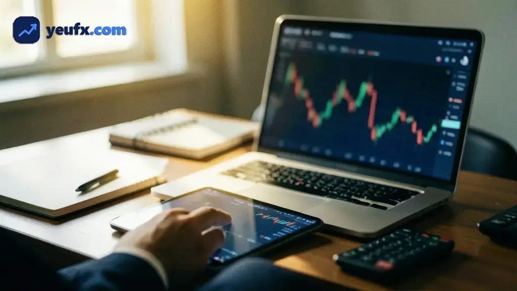 Biểu đồ minh họa phân tích biến động thị trường forex