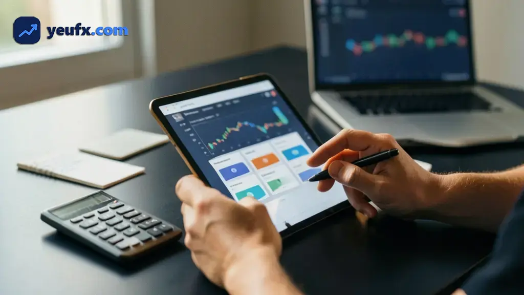 Bảng lịch kinh tế forex hiển thị sự kiện theo giờ và mức ảnh hưởng