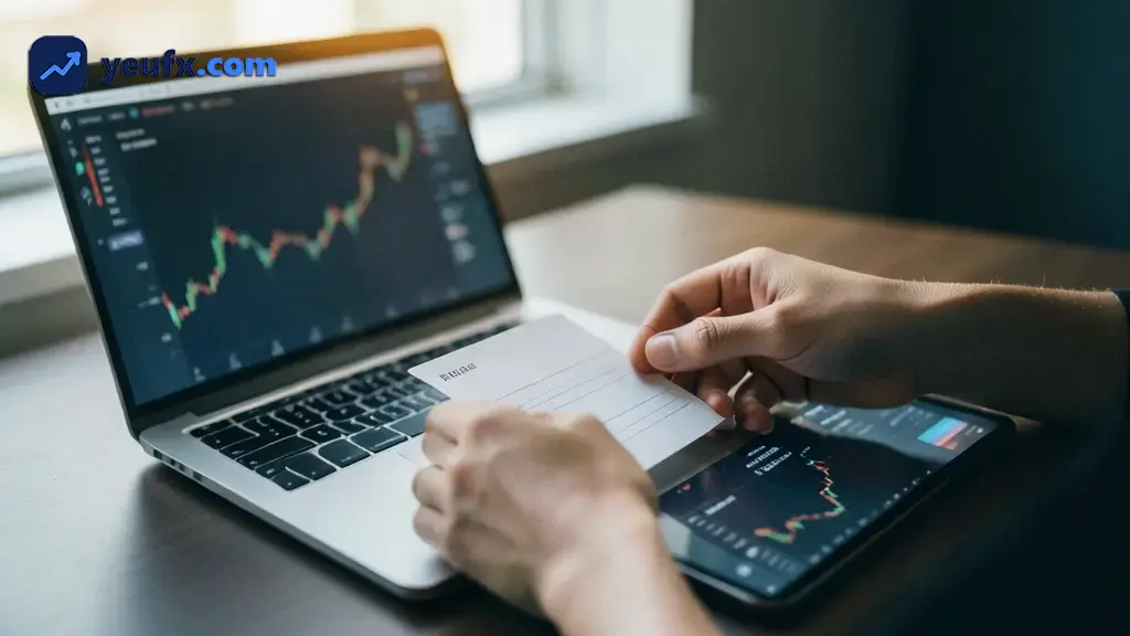 Người giao dịch kiểm tra nguồn tin Forex và dữ liệu công bố