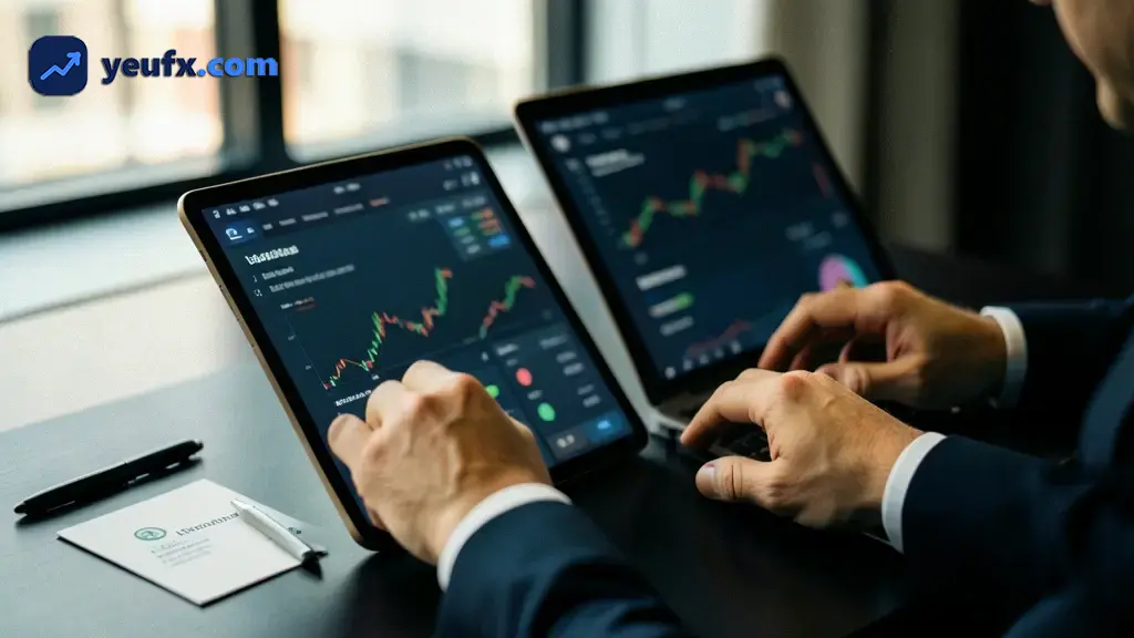 Minh họa thị trường Forex và cặp tiền tệ