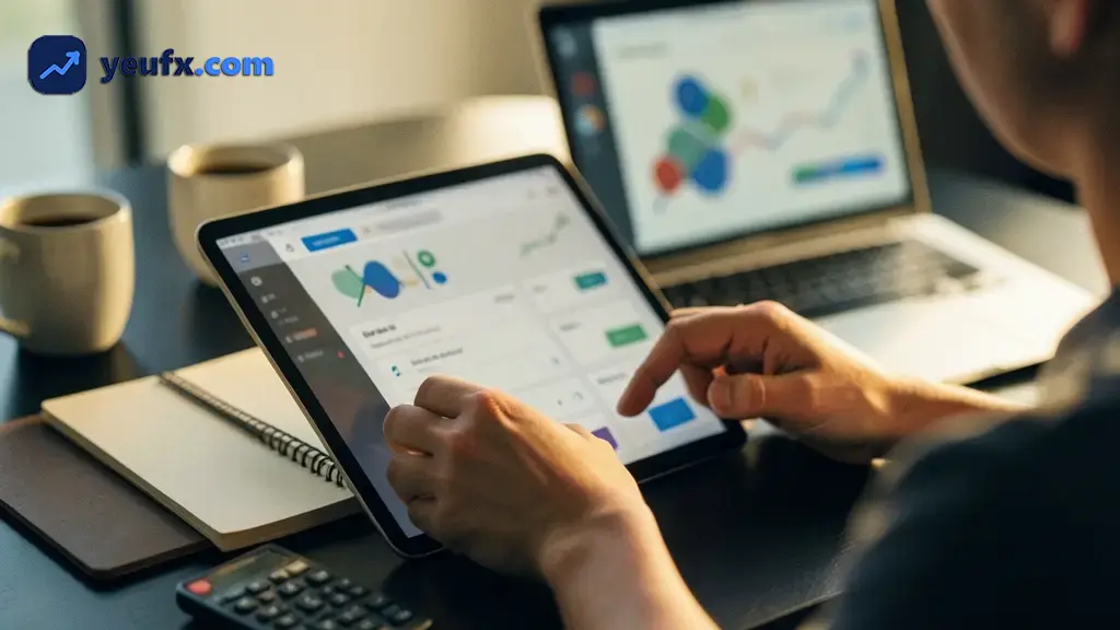 Giao diện lịch kinh tế Forex Factory hiển thị sự kiện theo ngày